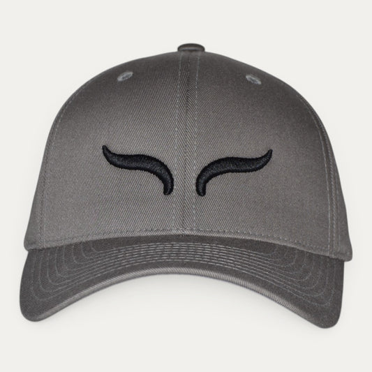 AURENS Classic Light Grey / Black cap, side view