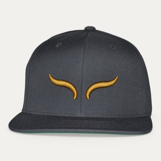 AURENS Focus Dark Grey / Gold cap, side view
